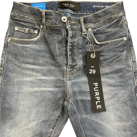 Purple Brand Men's Patchwork Washed Jeans - Picture 2 of 5